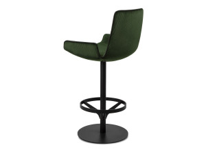Высокий поворотный стул из ткани