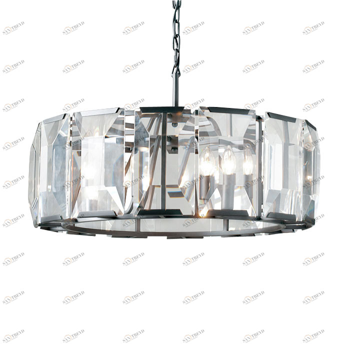 Подвесной светильник Harlow Crystal 6D от Delight Collection 8351-6D DELIGHT COLLECTION ДИЗАЙНЕРСКИЕ 243719 Прозрачный;серый 