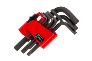 14979594 Набор Г-образных ключей метрических 950/9 BM N CLIP 9TLG/9 PCS WE-021737 WERA