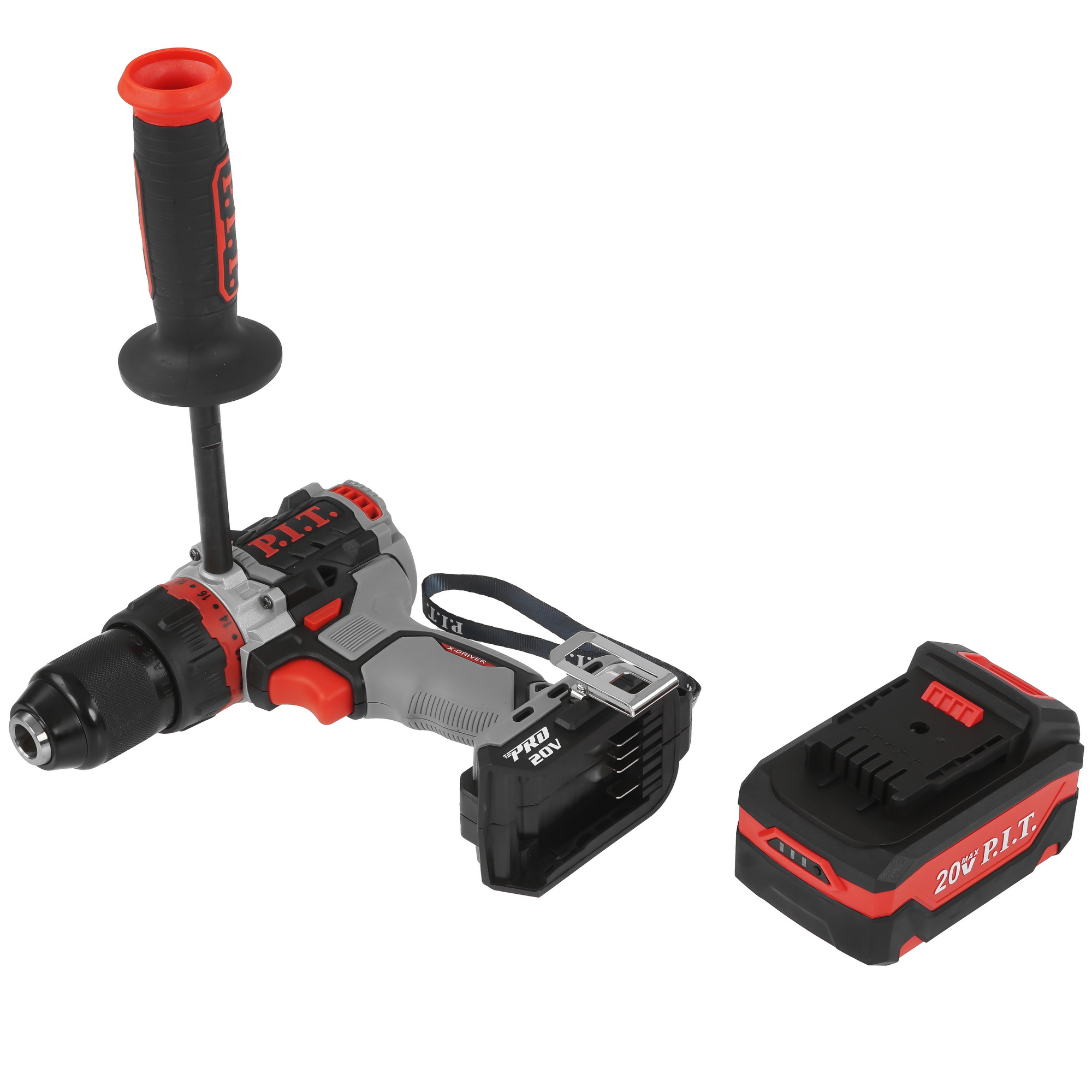 Дрель-шуруповерт PIT PSB20H-13D/3 X-DRIVER OnePower 20V 9086506 STDN-0088334 - Вид №5