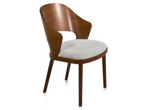 Деревянный стул с мягким сиденьем