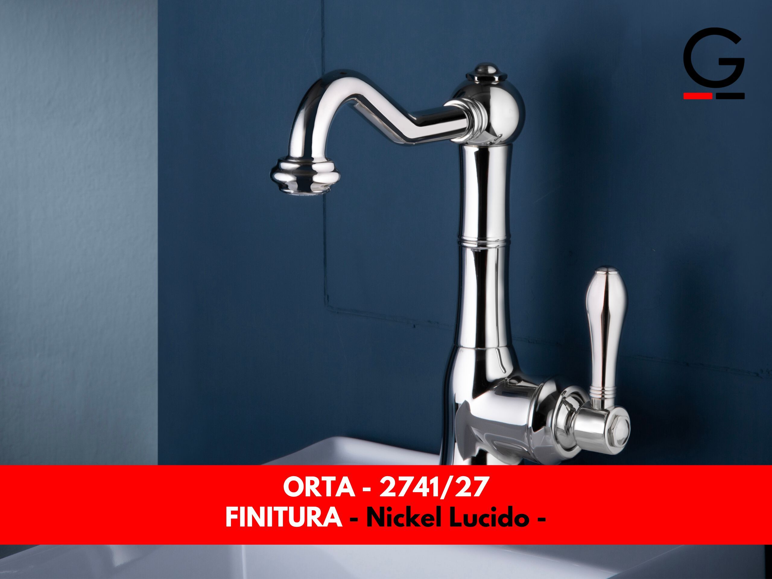 Смеситель для раковины с автоматическим сливом GATTONI Orta ARCH-00100858 - Вид №1