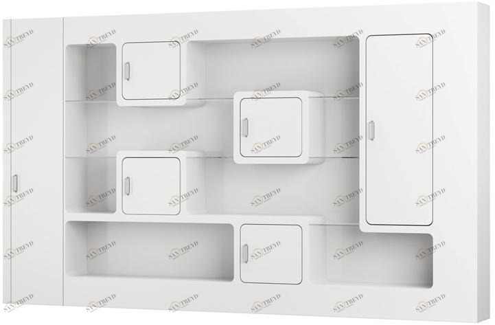 DWFI Оборудованная лакированная стена  00002379 