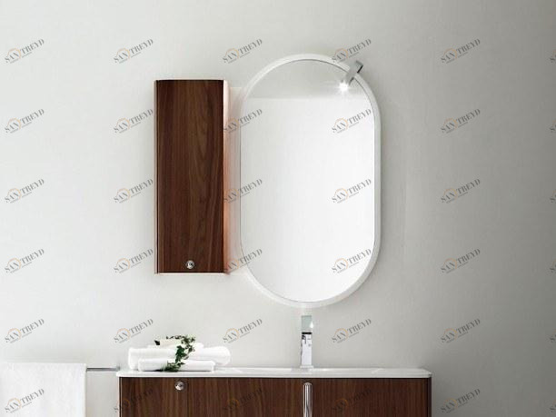 ARBLU Овальное зеркало с настенной рамой sun-id-1456043