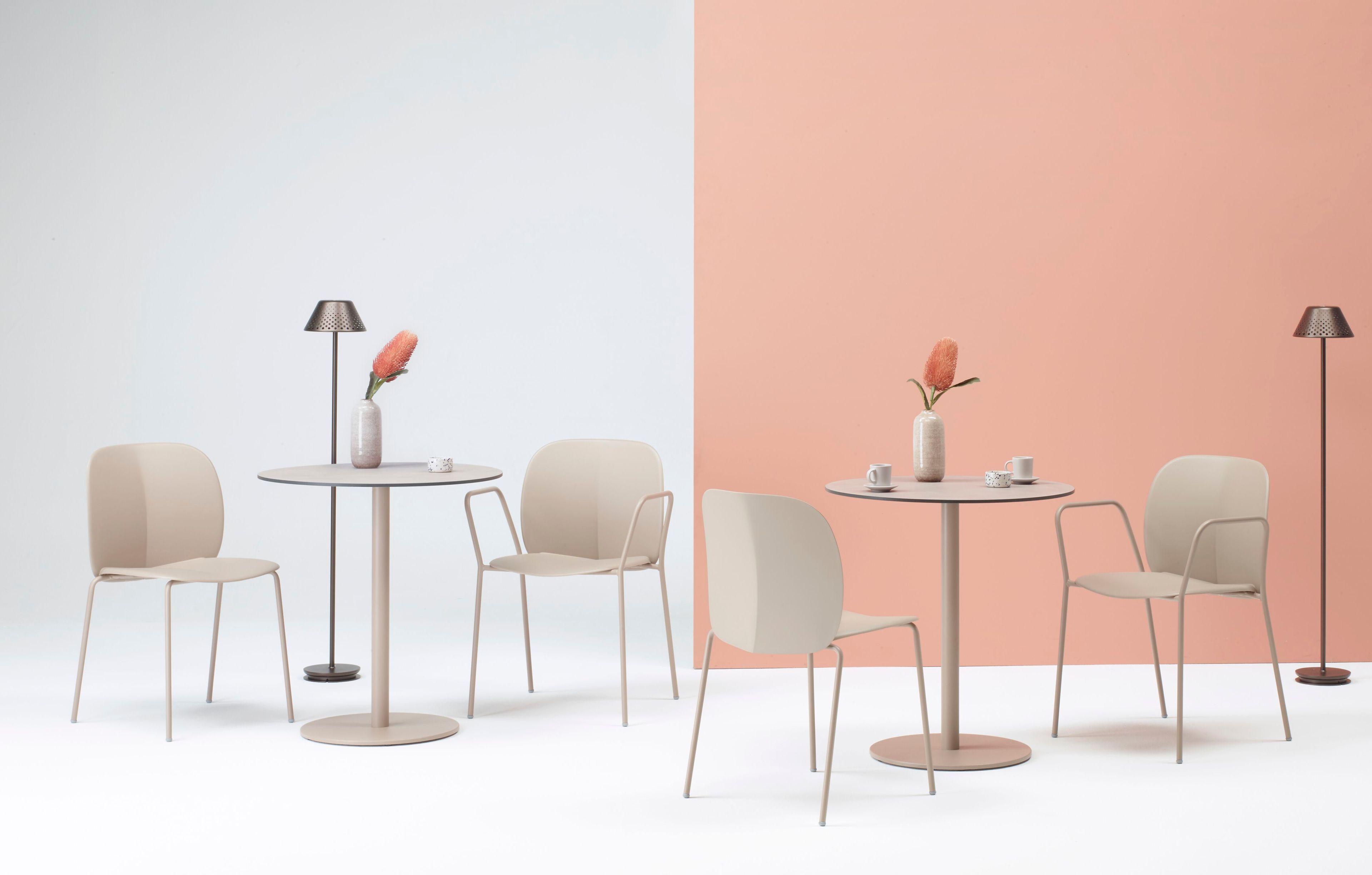 Рециркулированный пластиковый стул с подлокотниками S-CAB Mentha ARCH-00042567 - Вид №11