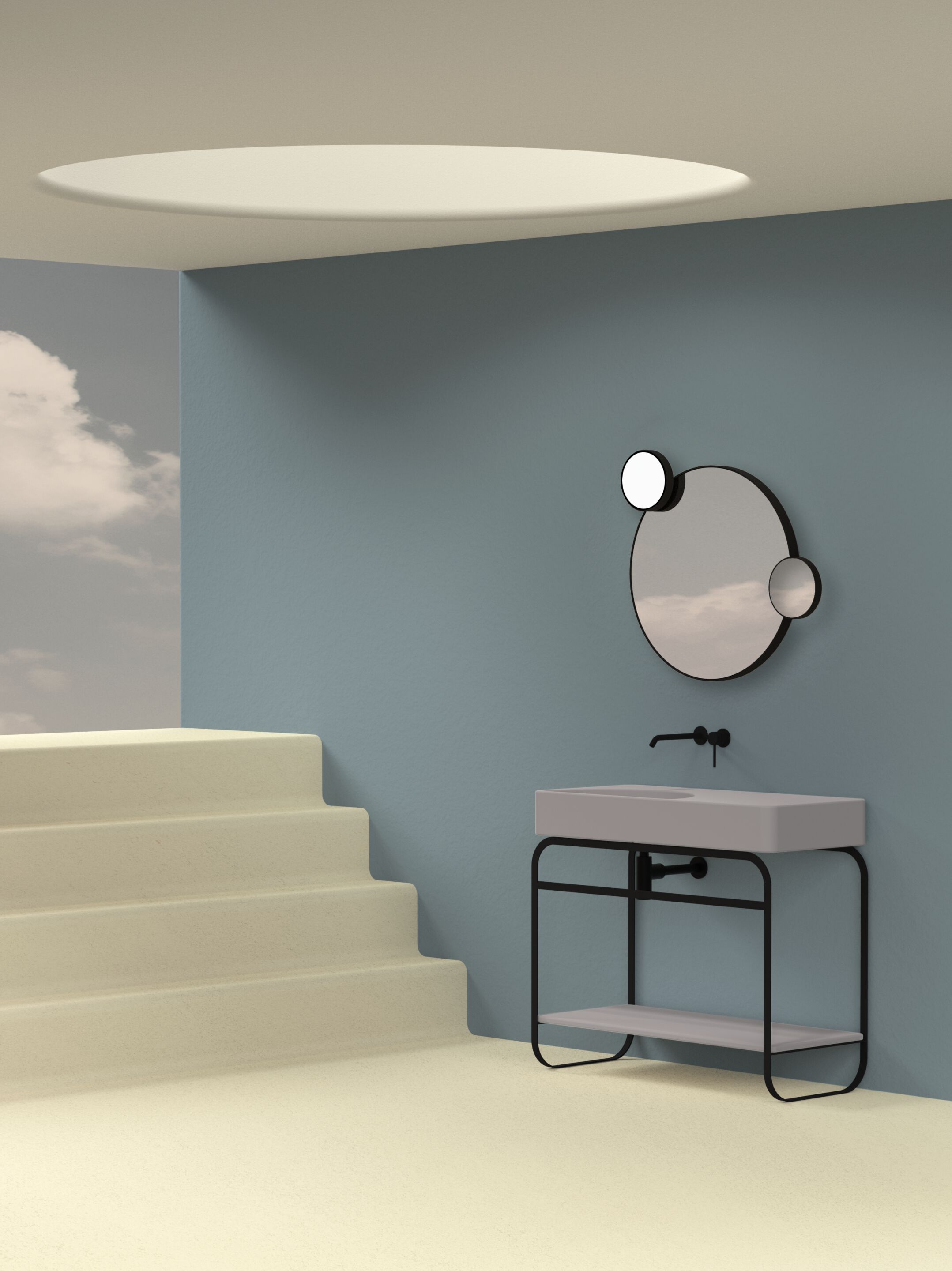 Раковина из нержавеющей стали со встроенной раковиной Alice Ceramica Lunaris ARCH-00085098 - Вид №1