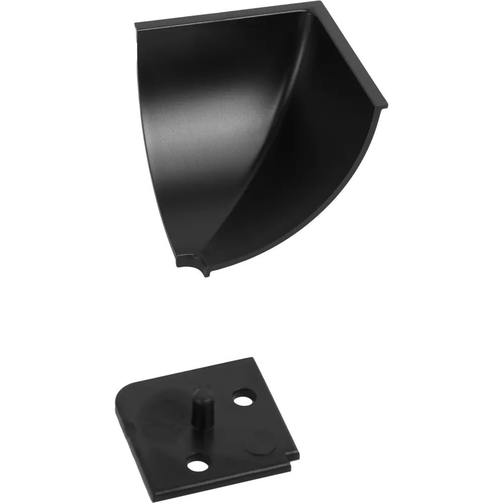 Заглушки Santreyd для плинтуса ПВХ черные 6 штук 88282076 STLM-0077217 - Вид №1