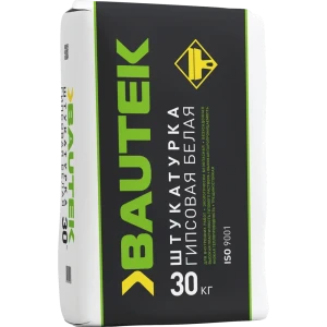 Штукатурка гипсовая машинного нанесения Bautek МН белая 30 кг