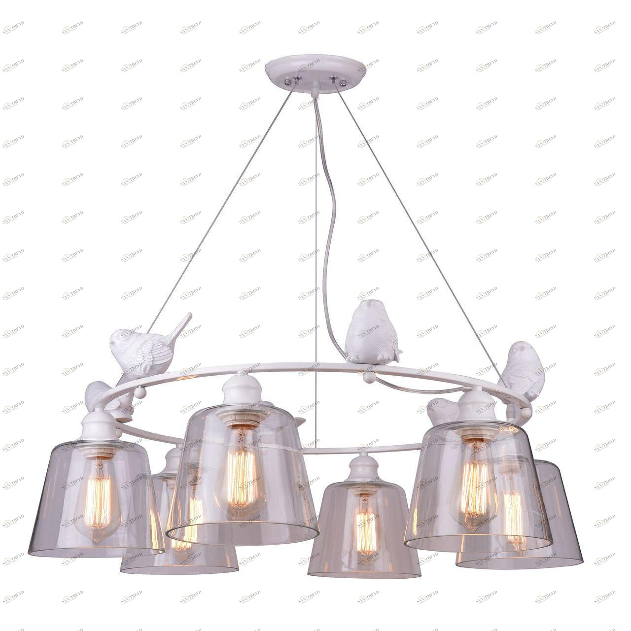 Подвесная люстра Arte Lamp Passero A4289LM-6WH ARTE LAMP ДИЗАЙНЕРСКИЕ, PASSERO 108438 Белый 