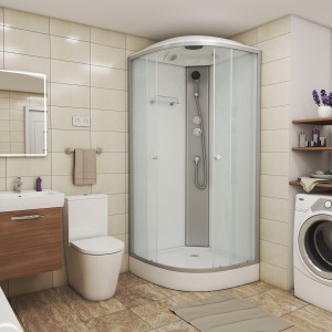 Душевая кабина NG- 4303-08 (800х800х2150) низкий поддон(13см) стекло МАТОВОЕ