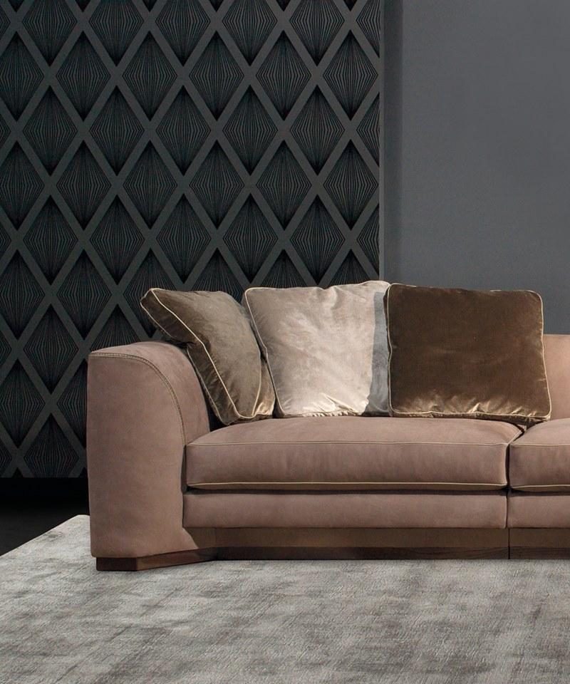 Borzalino Изогнутый модульный кожаный диван Franklin sun-id-1484701 - Вид №3