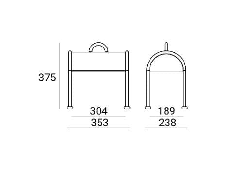 Металлическая настольная лампа Stilnovo чемодан ARCH-00047885 - Вид №5