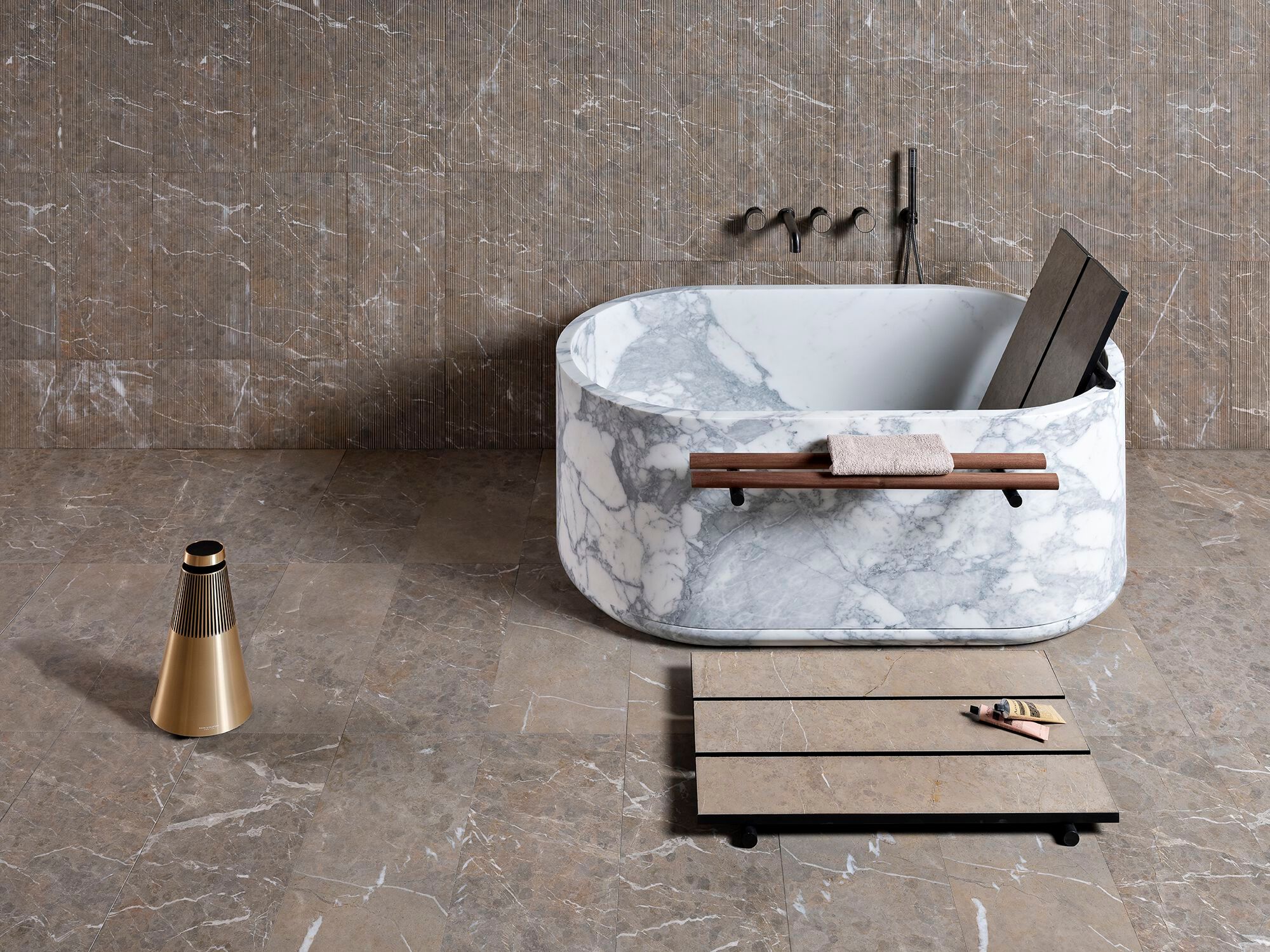 Мраморный прямоугольный поддон для душа LUCE DI CARRARA Tube ARCH-00083068 - Вид №1