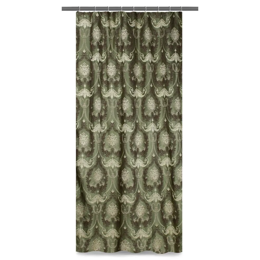 Штора на ленте «Веста» 160х260 см жаккард цвет зелёный ТОРГОВЫЙ ДОМ ТЕКСТИЛЬ STLM-2095769