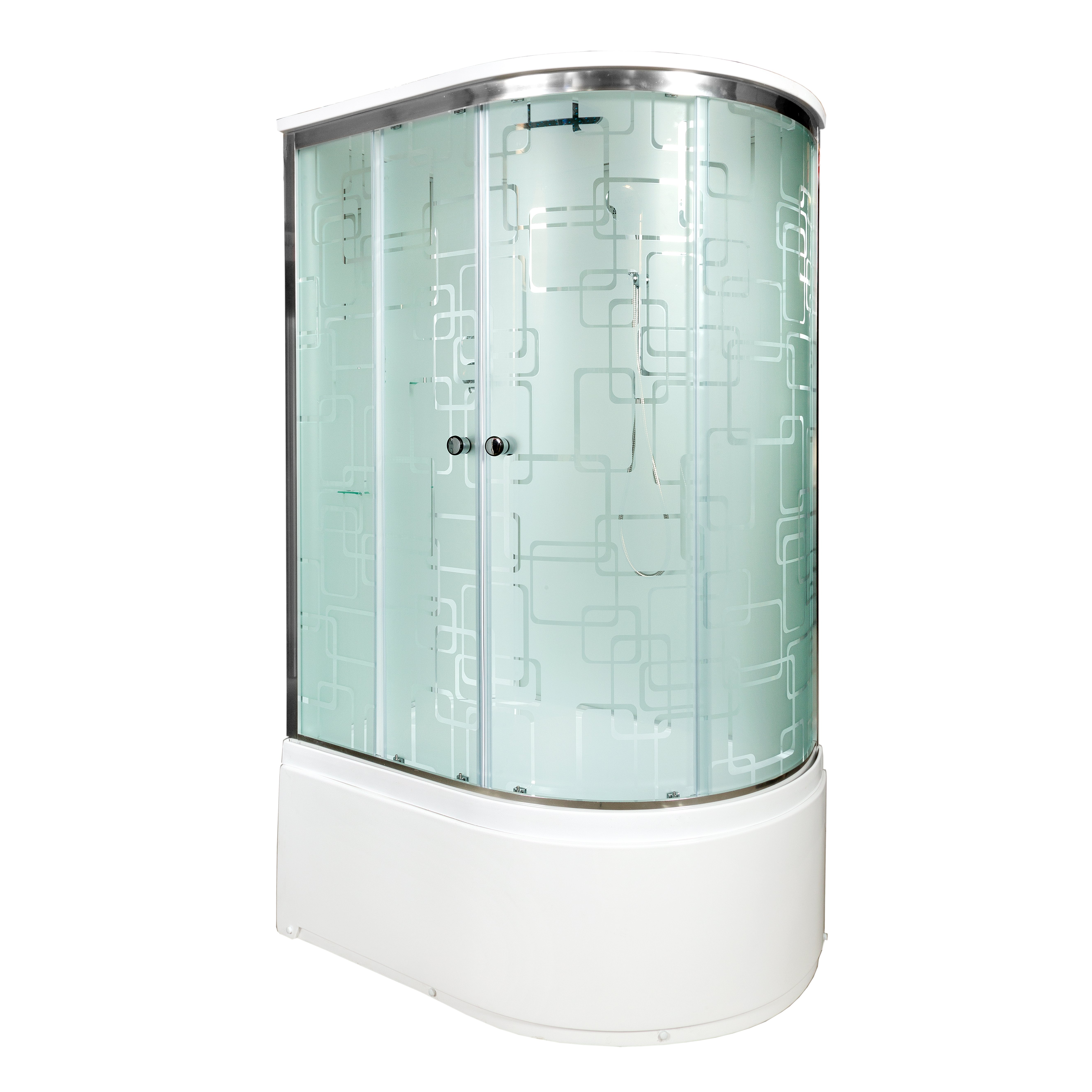 L 910 с гидромассажем Душевая кабина DETO Серия L ЕМ4511 L с гм. и эл. - Вид №2