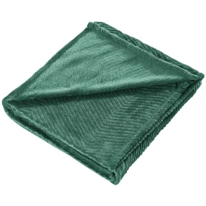 Плед Peru 140x200 см велсофт цвет зеленый