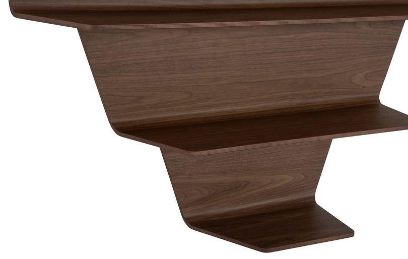 Tonin Casa Книжный шкаф с открытой стенкой из орехового дерева sun-id-1440965 - Вид №1