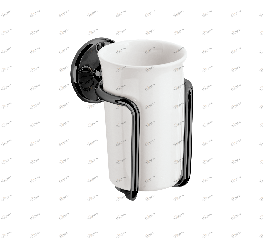 Gentry Home Керамический держатель стакана St James Темный никель GH100431 