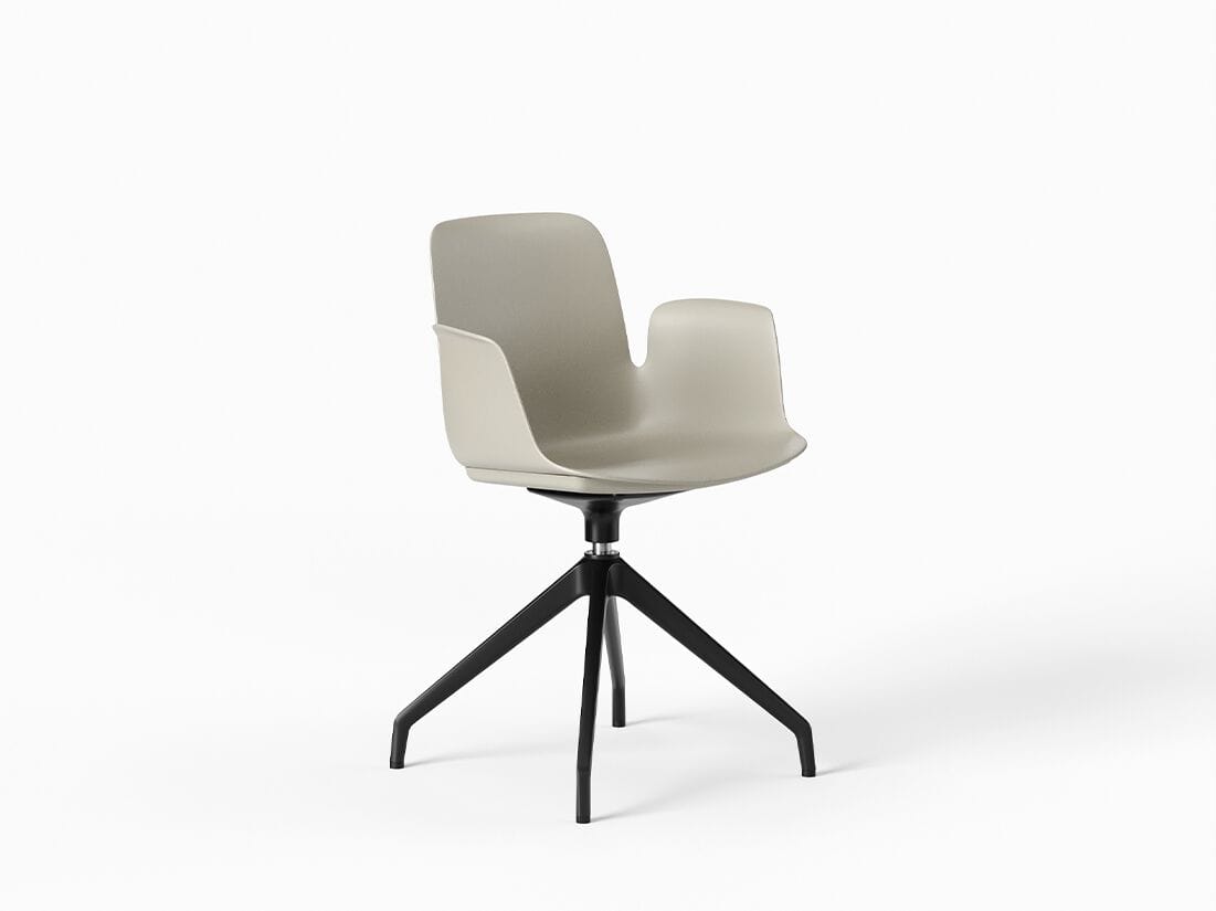 Пластиковый поворотный стул с подлокотниками FREZZA Fior di Lotus Plastic ARCH-00152047