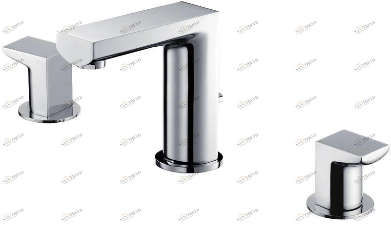 JUSTIME Смеситель для раковины на 3 отверстия Arch 6790-91-81cp