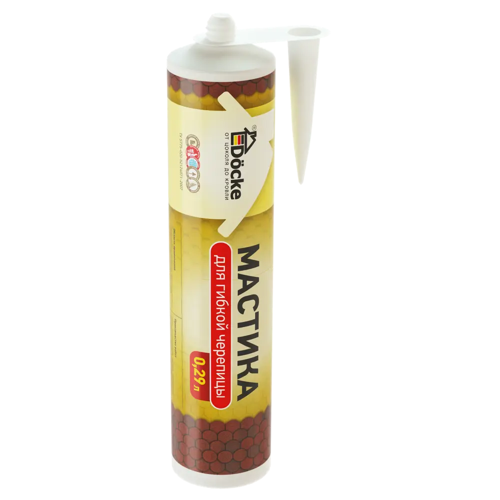 Битумная мастика DÖCKE для герметизации гибкой черепицы 290 мл 82349746 STLM-0025136