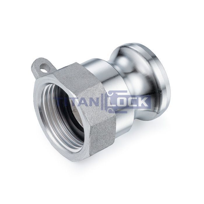 Камлок алюминиевый тип А ниппель, внутр. резьба BSP 1", TL100AAL TITAN LOCK  - Вид №3