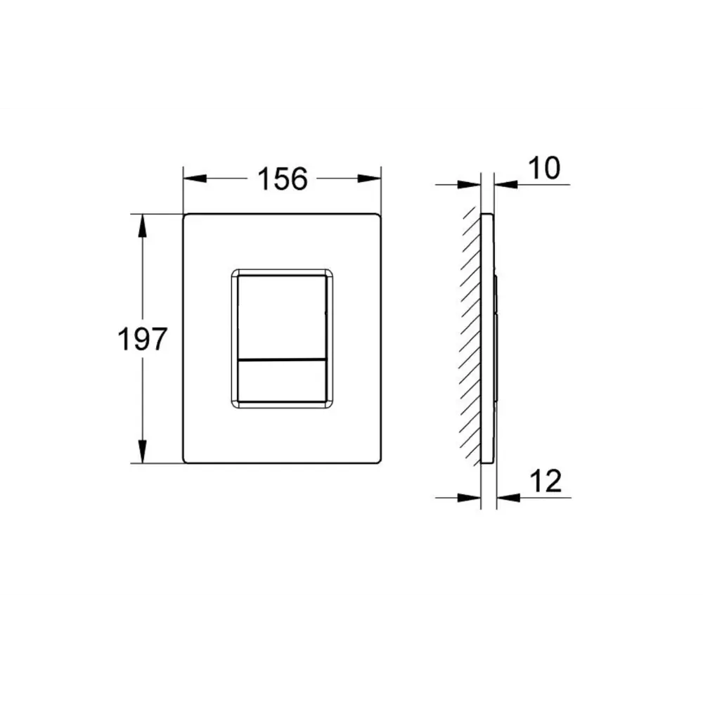 Комплект инсталляции Aquatek Pneumo N 49 с безободковым унитазом Aquatek Европа клавиша Aquatek Pnn-0000004 чёрная Pneumo N49 STLM-2074525 - Вид №8