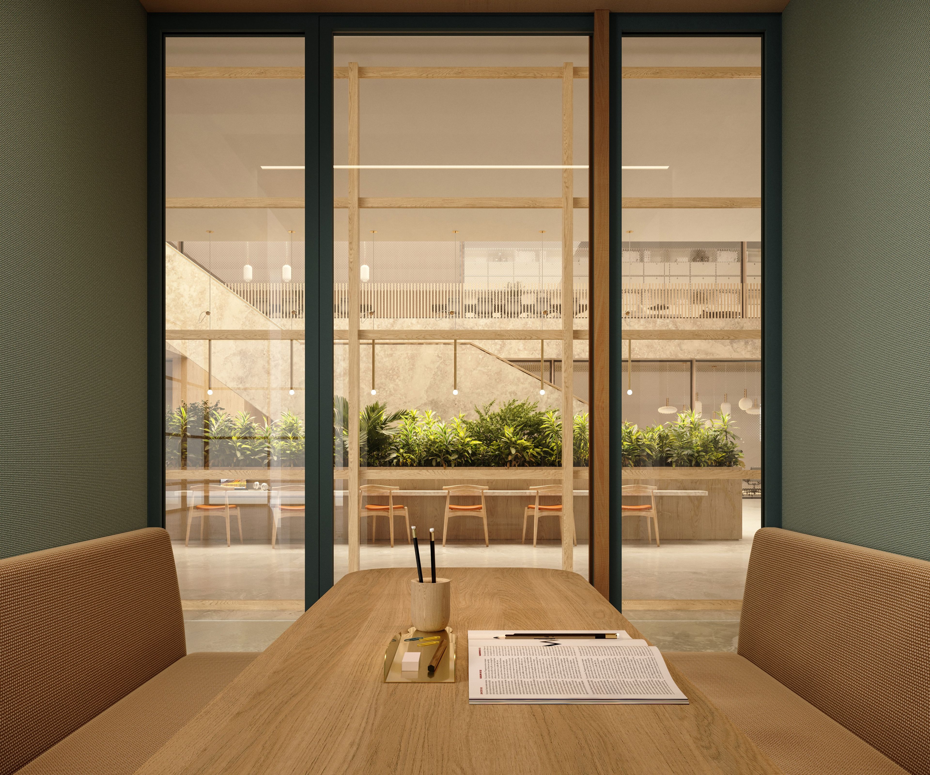 Акустическая офисная кабина со встроенным освещением Kettal Телефонная будка ARCH-00072883 - Вид №2