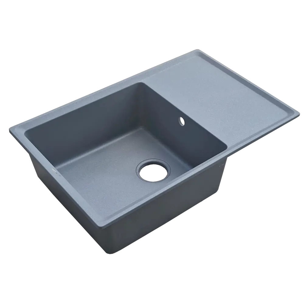 Santreyd Delinia — врезная кухонная мойка из кварцевого песка 76×50 см 89370739 Мойка для кухни STLM-1358714 - Вид №2