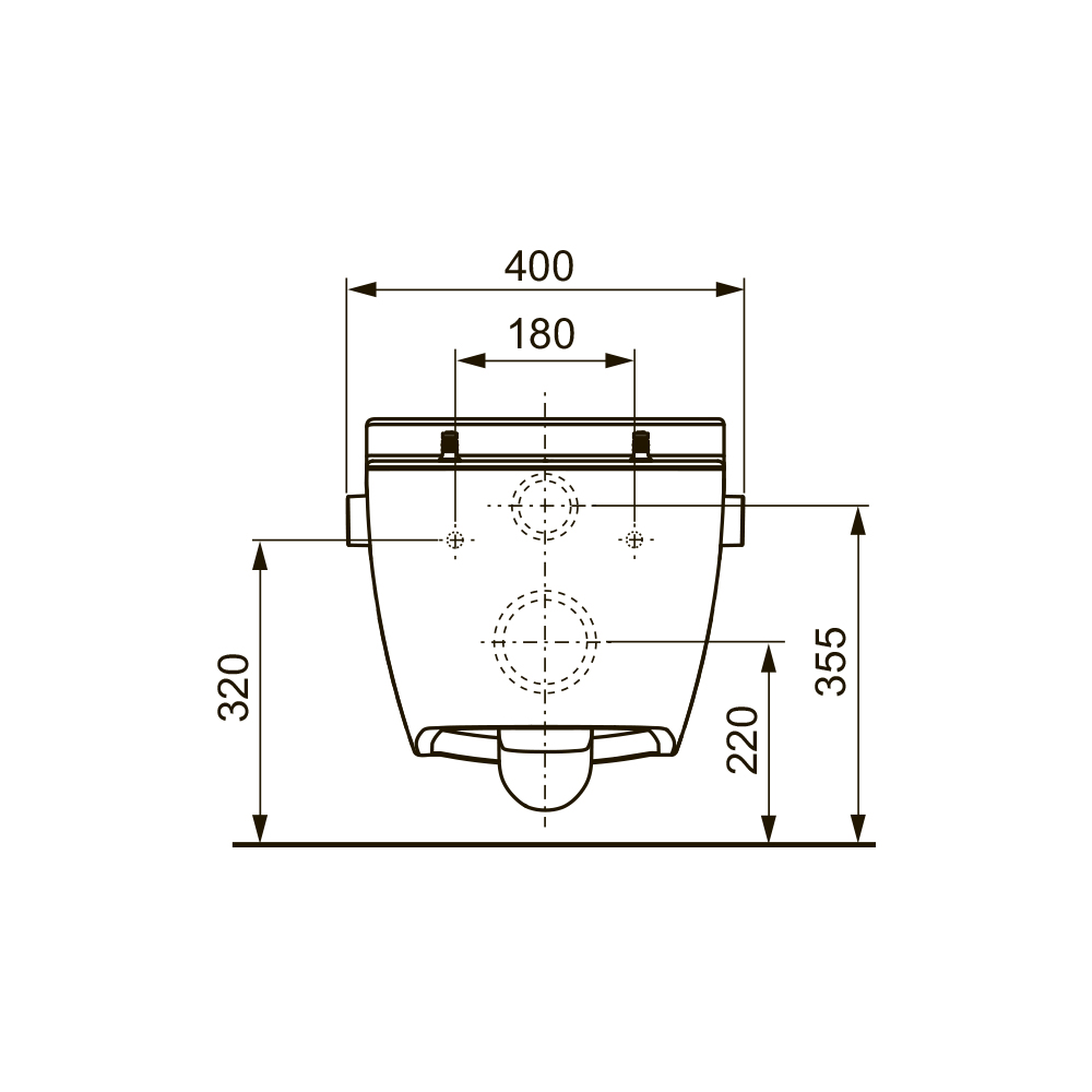 9400412.WC2 Комплекты из инсталляций, панелей смыва и унитазов one Tece  - Вид №6