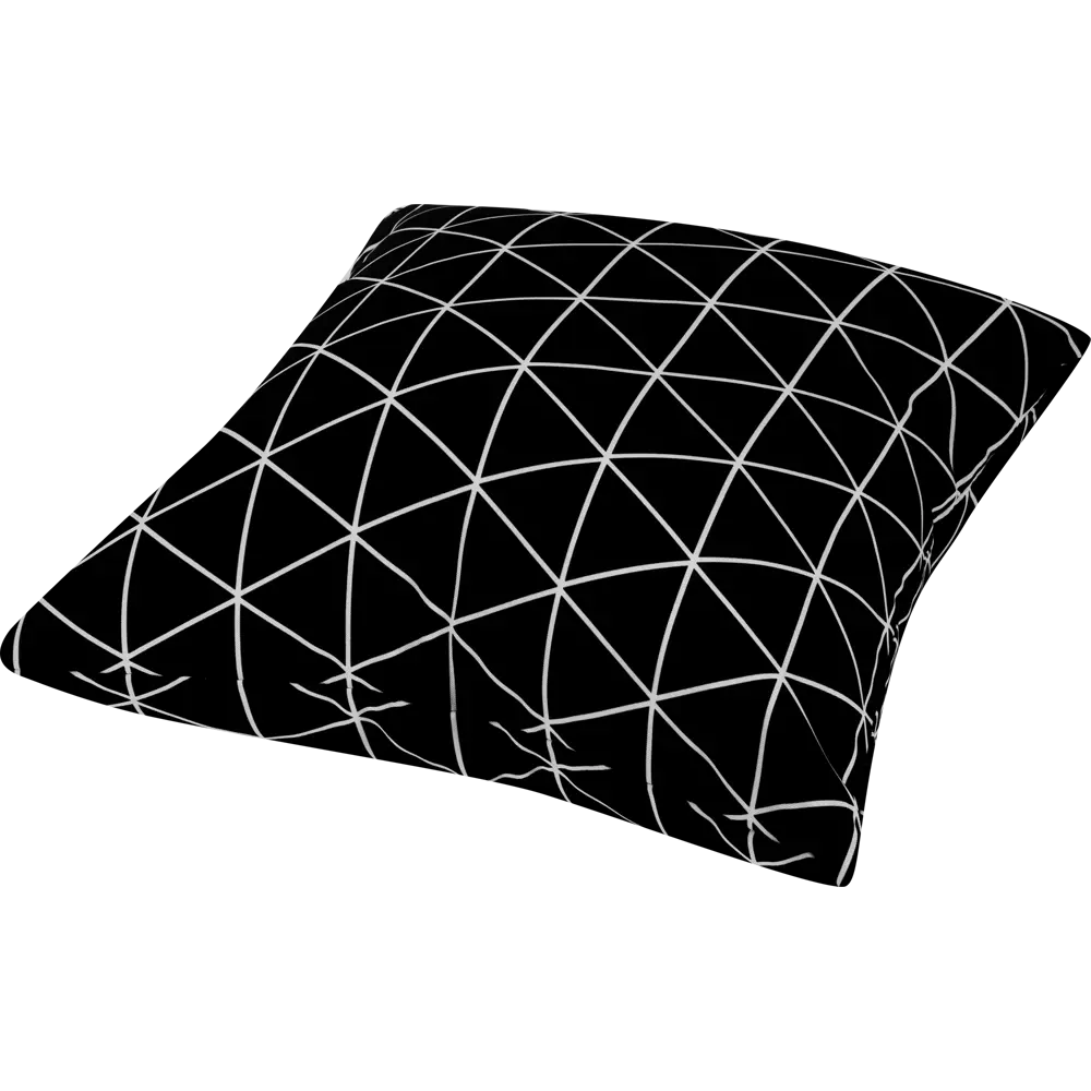 Подушка «Треугольники», 40х40 см, цвет коричневый SEASONS STLM-2072058 - Вид №1