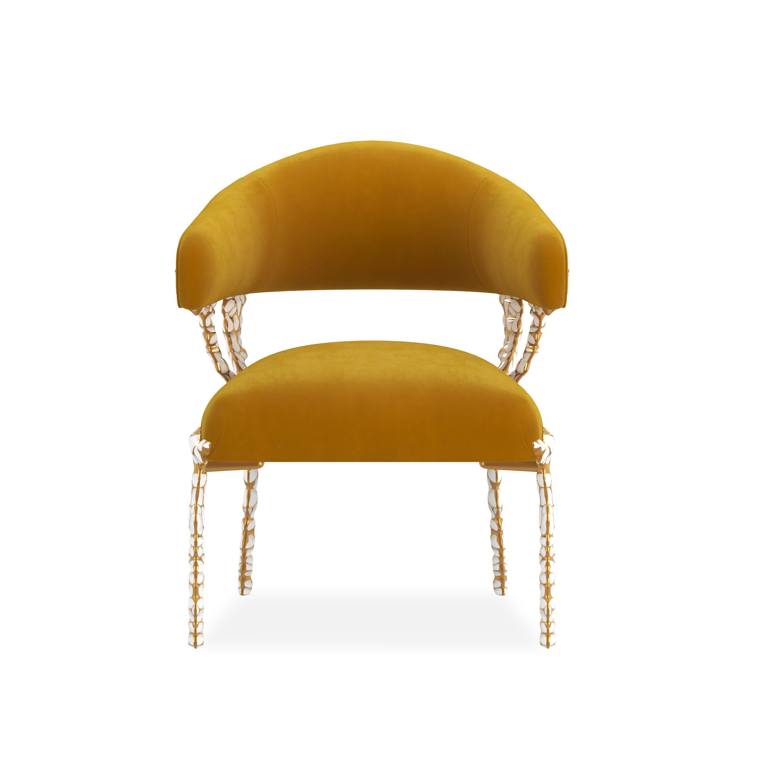 Тканевый стул с открытой спинкой и подлокотниками Caracole GLIMMER OF HOPE ARCH-00150642 - Вид №13