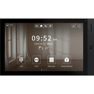 91979805 Монитор IP-видеодомофона Dnake Н618 10.1" цвет черный STLM-1486632