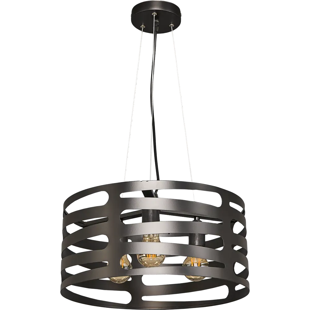 Светильник подвесной Laurel 3 лампы 12 м² цвет чёрный Toplight STLM-2093805