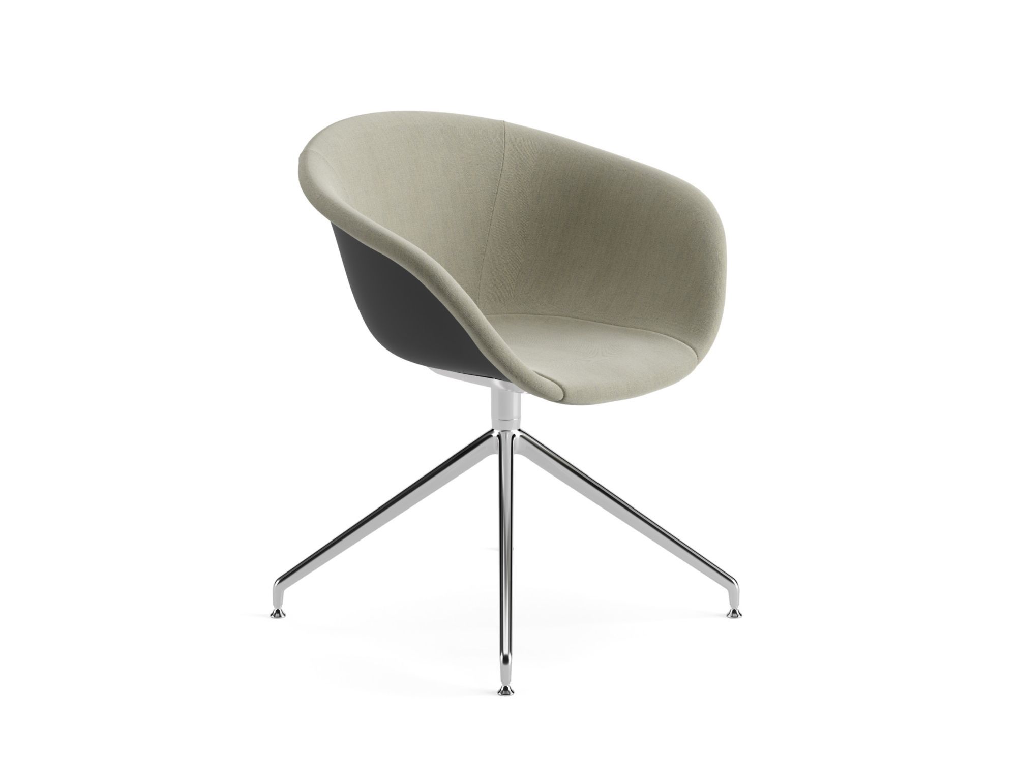 Стул на насесте, частично обтянутый тканью Arper Duna 02 ARCH-00104758 - Вид №2