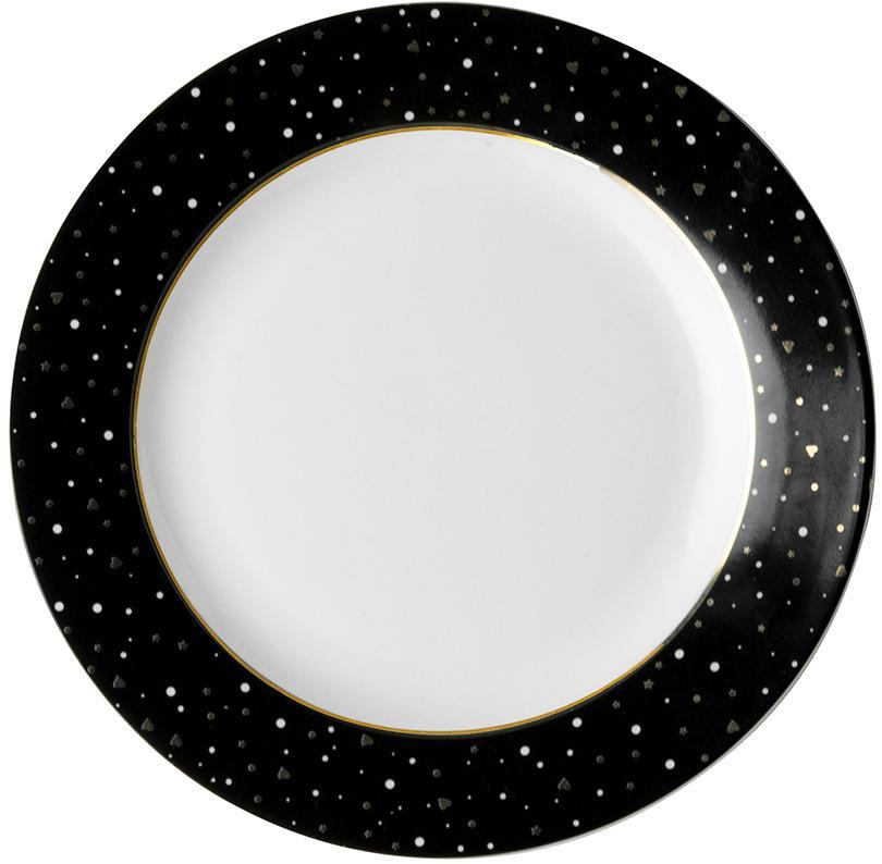 Тарелка DUTCH ROSE Sparklin Black 18 см Dutch Rose Amsterdam 180355