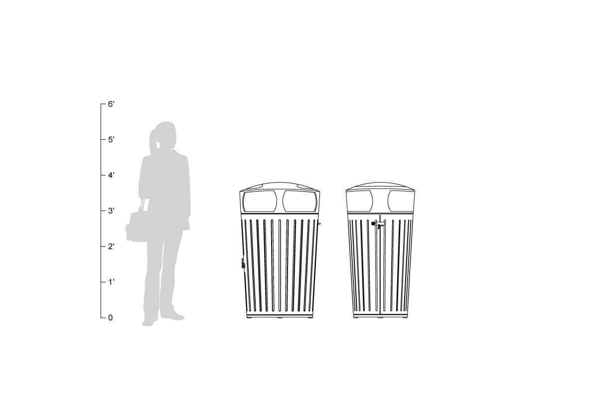 FSRT172 Отправка мусора и контейнер для вторичной переработки  Forms-surfaces  - Вид №13