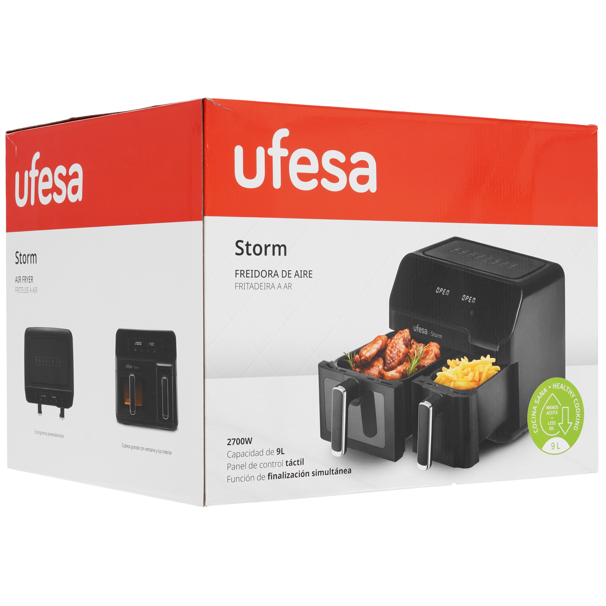 9277370 Аэрогриль Ufesa Storm черный STDN-0031496 - Вид №7