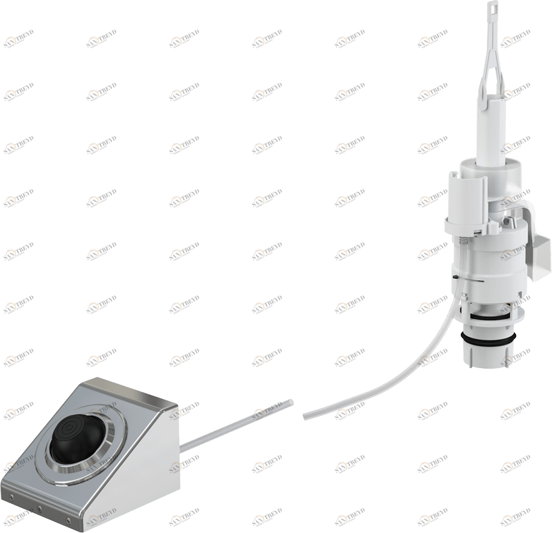 Кнопка пневматического смыва на расстоянии – ножное управление, металл, монтаж: на стену ALCAPLAST MPO13