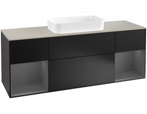 Villeroy&Boch Тумба под раковину Прямоугольная версия F333GKPD Finion Black Matt Lacquer