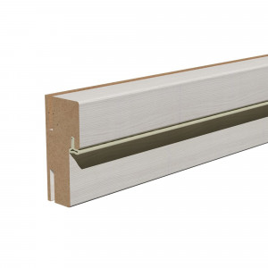 Телескопическая дверная коробка КРОНОПРОФИЛЬ с ПВХ-покрытием бежево-белого цвета 83830770