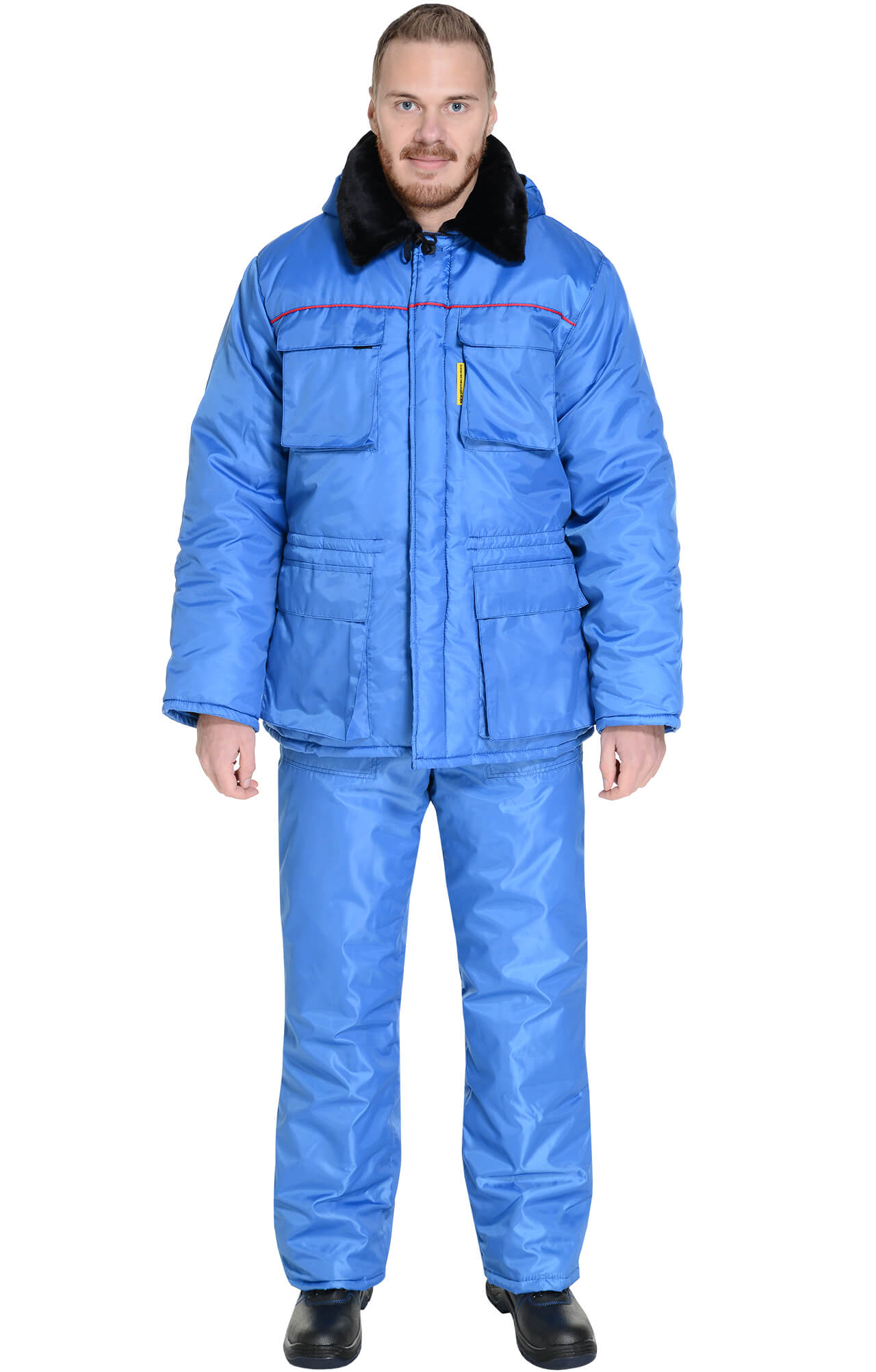 63742 Костюм "Эксперт-К" зимний ткань "Оксфорд" василек  Зимняя спецодежда  размер 48-50/170-176  - Вид №13