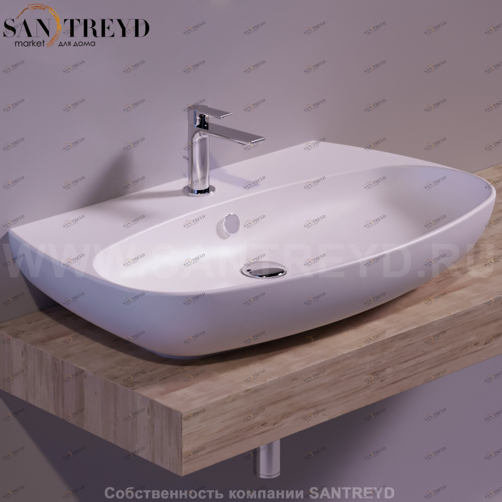 VI11BIANCOMATT Подвесная раковина настенная овальная Simas Vignoni белая