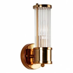 Светильник настенный золотистый Claridges 1 Brass KM0768W-1 brass DELIGHT COLLECTION  00-3882869 Золото