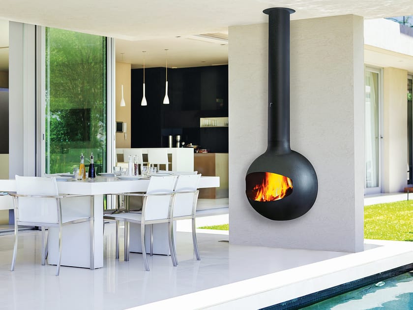 Открытый настенный дровяной камин Focus creation Emifocus ARCH-00112824