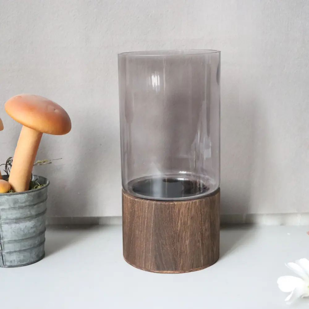 Ваза Santreyd Tina — прозрачно-серая стеклянная элегантность для интерьера 87908772 STLM-1440660 - Вид №3