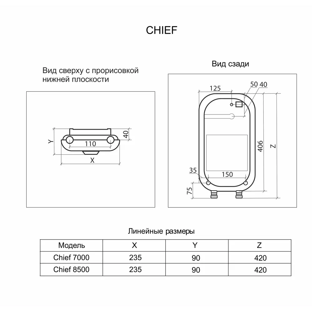 Проточный водонагреватель электрический Thermex Chief 8500 2110268.5 кВт серый STLM-2142453 - Вид №6