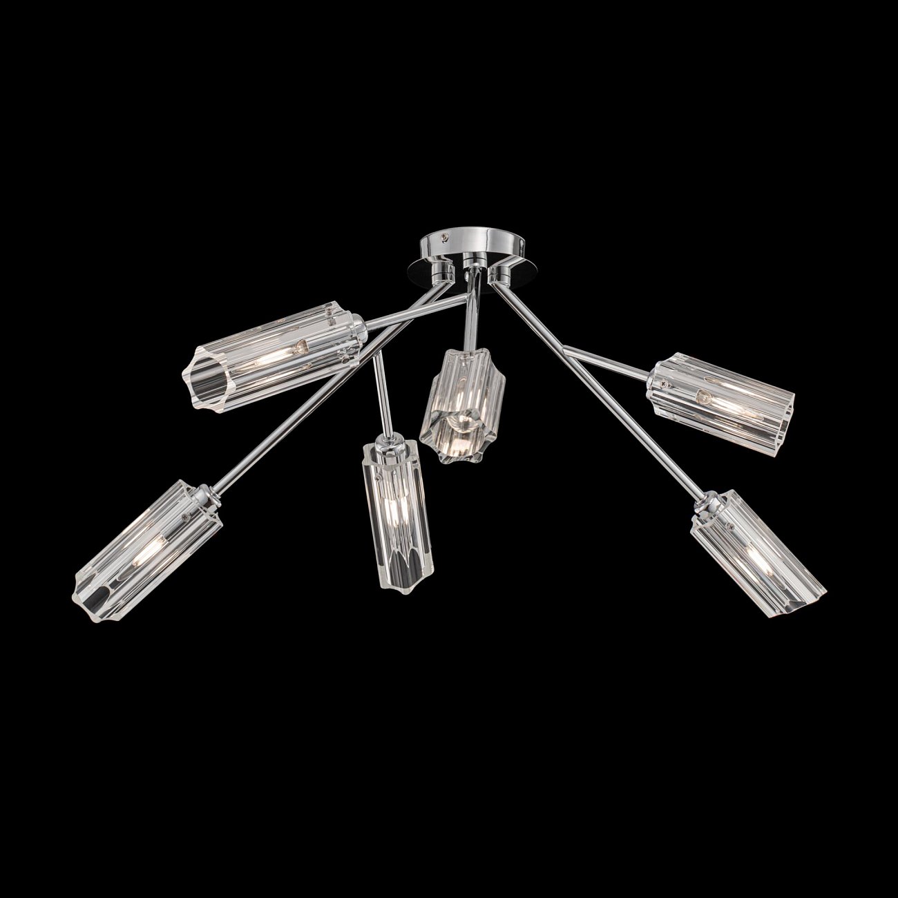 Светильник потолочный на 6 ламп хром Alma FR5097CL-06CH FREYA MODERN 00-3957017 Хром - Вид №4