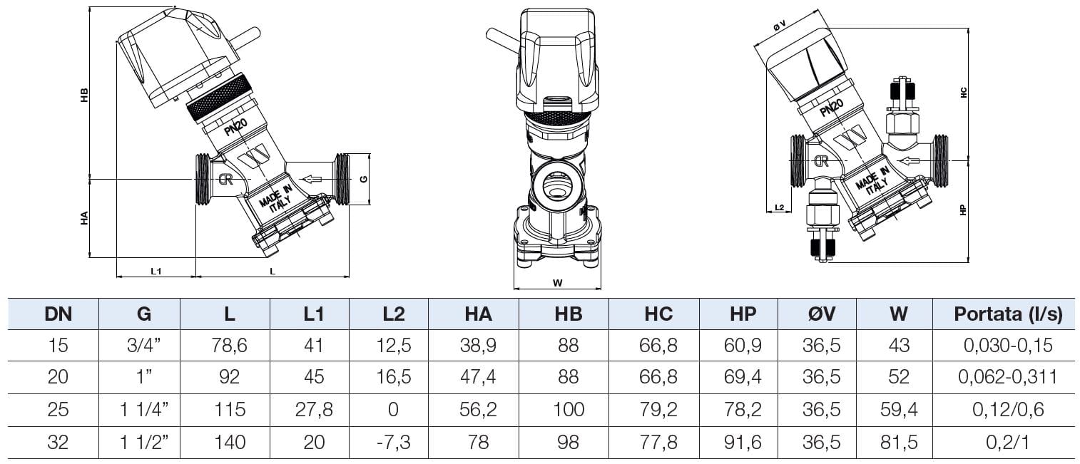 Динамический балансировочный клапан WATTS DYN ARCH-00047423 - Вид №2