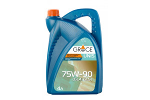 16162935 Масло трансмиссионное UNIS 75w-90, GL-4/GL-5, 4 л GRACE